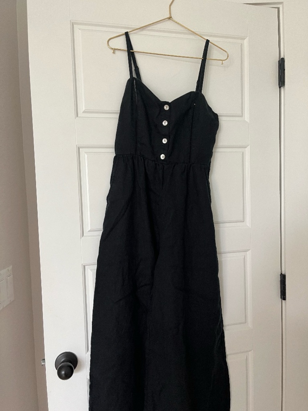 Black Madewell Jumper 100% linen